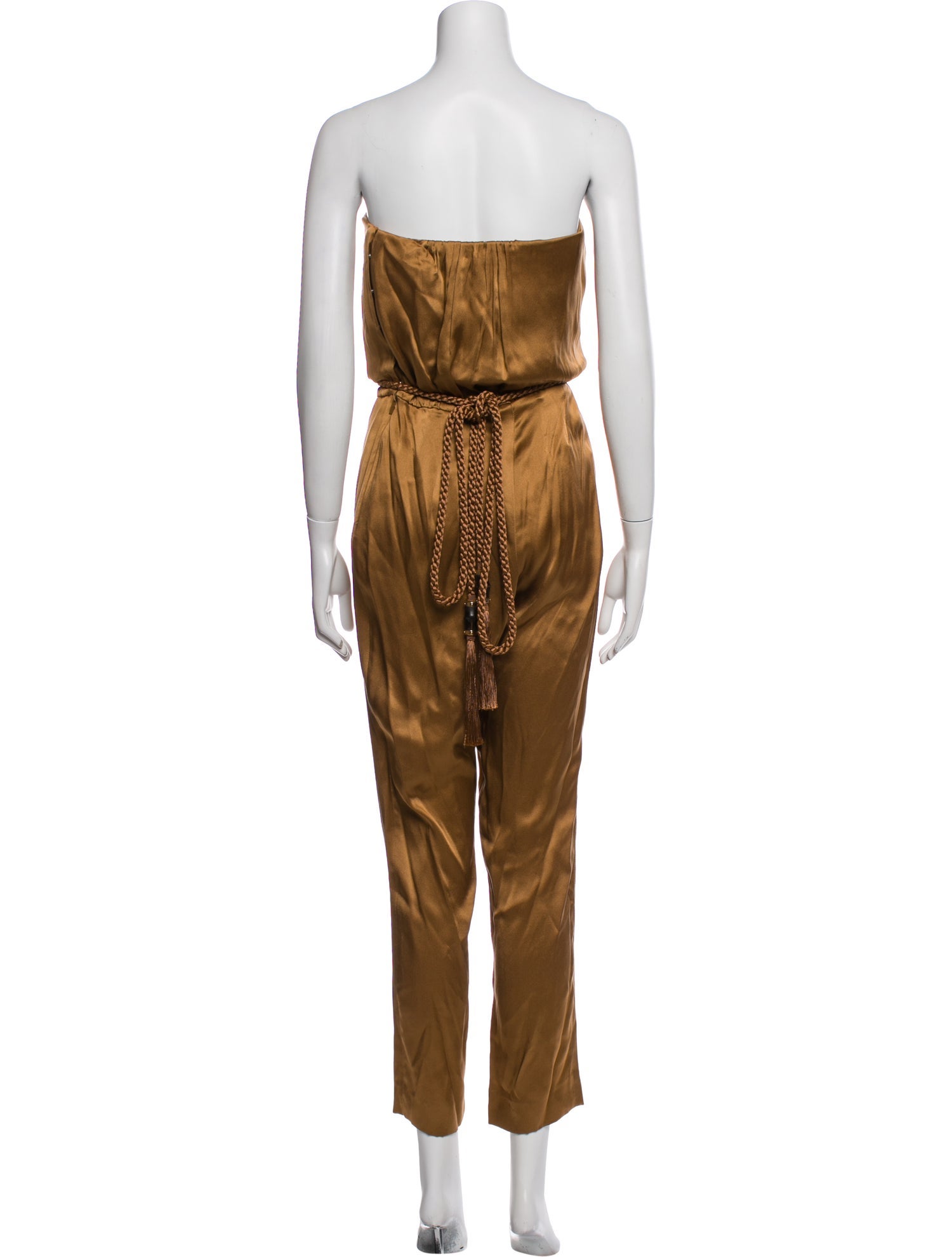 Gucci Silk Strapless Jumpsuit